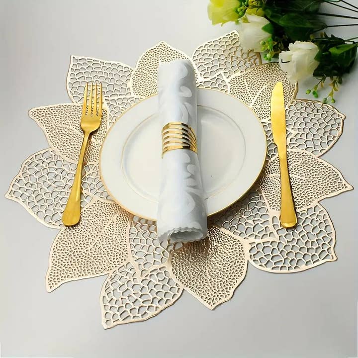 Huis Van Merken - Wholesale Placemat - 4/6/8pcs Christmas Lotus Table Mats