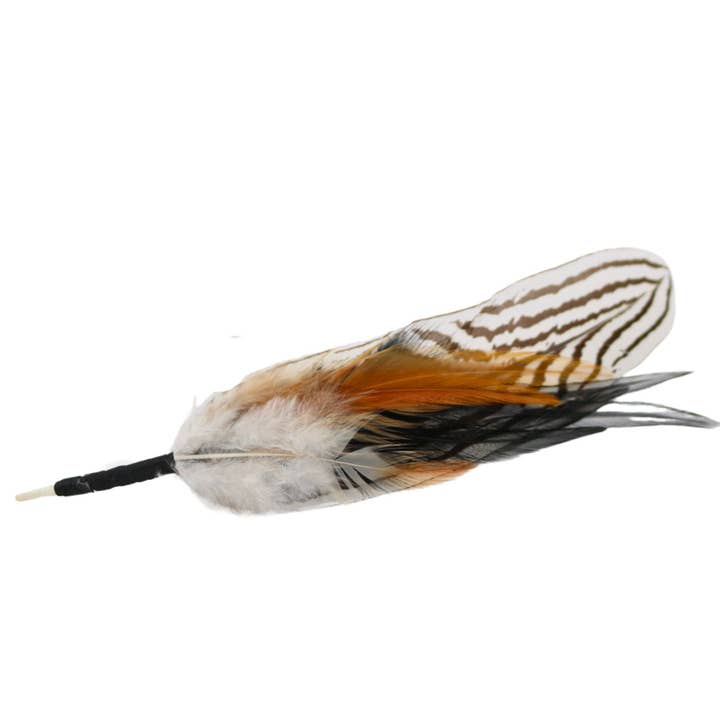 Willow Lane Hat Co. – Engroshandel Hattetilbehør - Dame – Fjer Hat Accent - Zebra