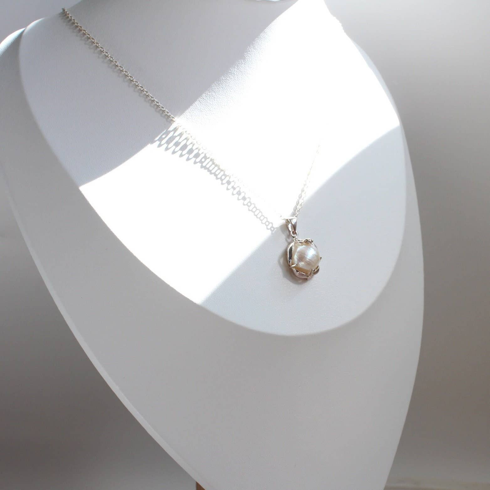 iBijoux - Vendita all'ingrosso Collana con ciondolo/pendaglio - Collana di Perle Coltivate d'Acqua Dolce (1N02)5