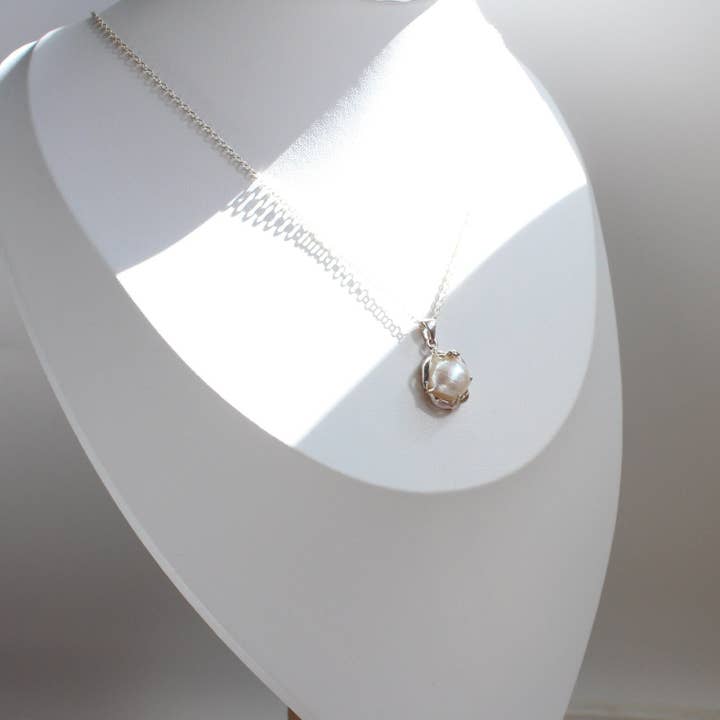 iBijoux - Vendita all'ingrosso Collana con ciondolo/pendaglio - Collana di Perle Coltivate d'Acqua Dolce (1N02)5