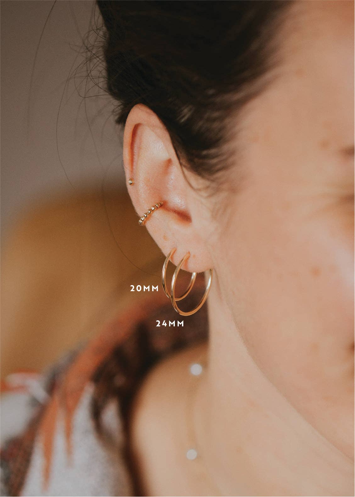 Hello Adorn - Wholesale Hoop Earrings - Endless Hoops | 14kt Gold Fill + Sterling Silver5