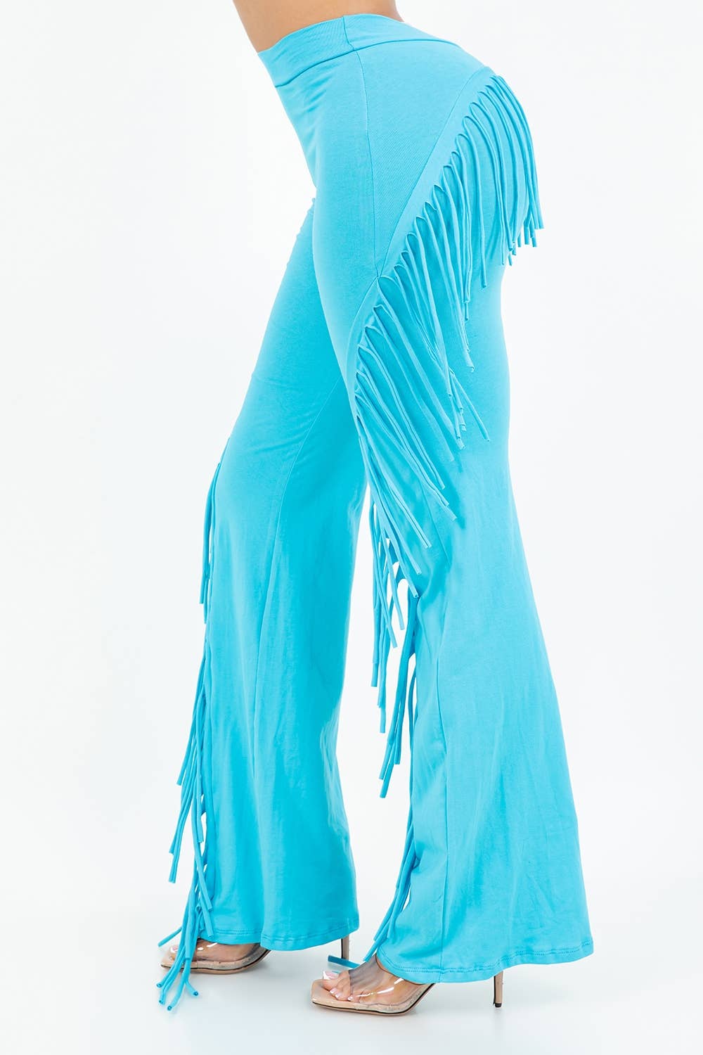 Uptown Apparel - Wholesale Pants - Women's - B11304 COTTON PANTS WITH SIDE AND BACK FRINGE3