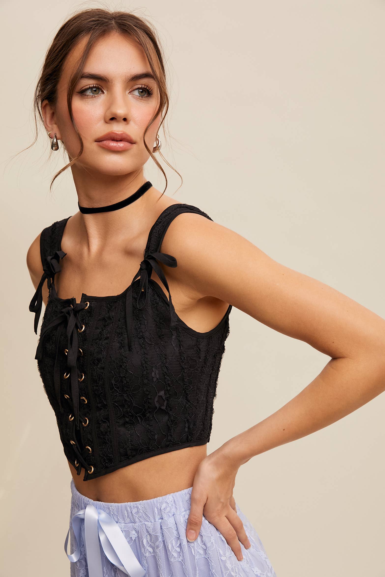 Listicle - Wholesale Korset - Dames - Vetersluiting Corset Crop Top3