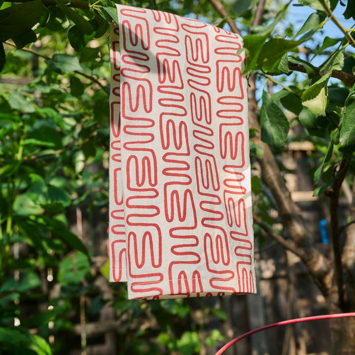 LCQKS - Wholesale Tea Towel - Hand Screen-Printed Cotton Linen Tea Towel from St. Louis
5