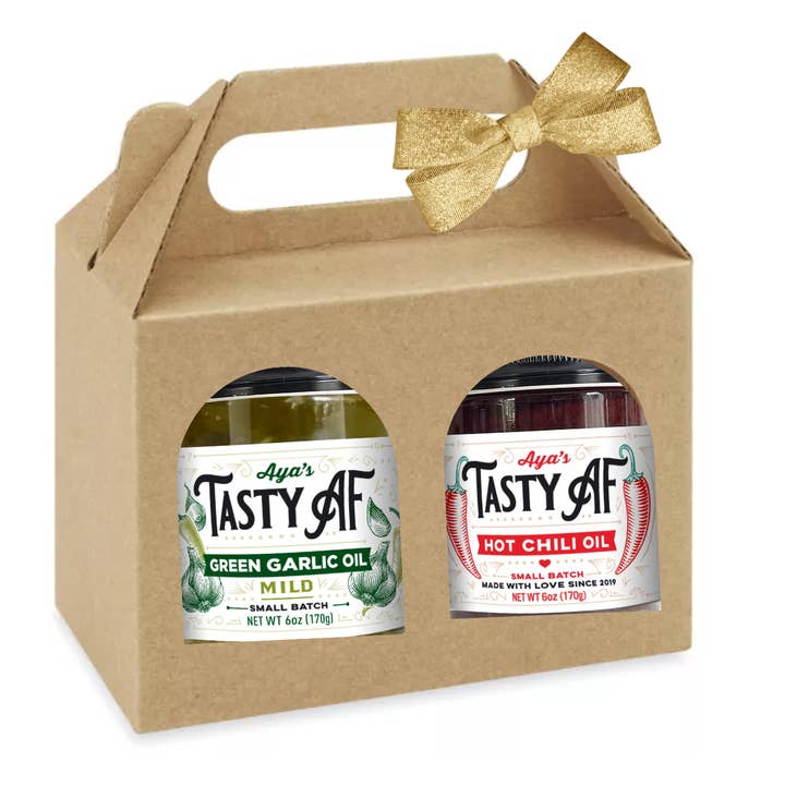 Aya's Table - Wholesale Dried spice mix - TASTY AF Chili Oil & Green Garlic Oil Duo2