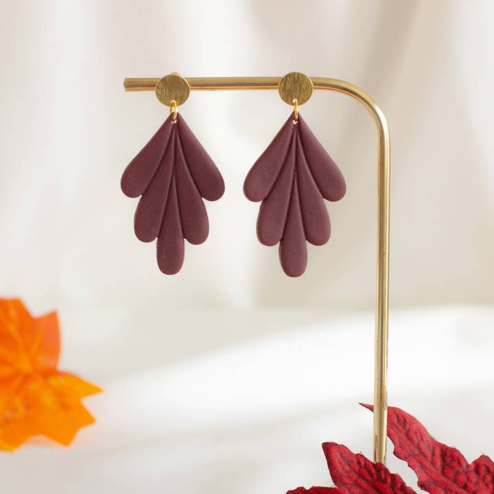 Susan Taylor Studio – wholesale Dangle earrings – Burgundy drop earrings