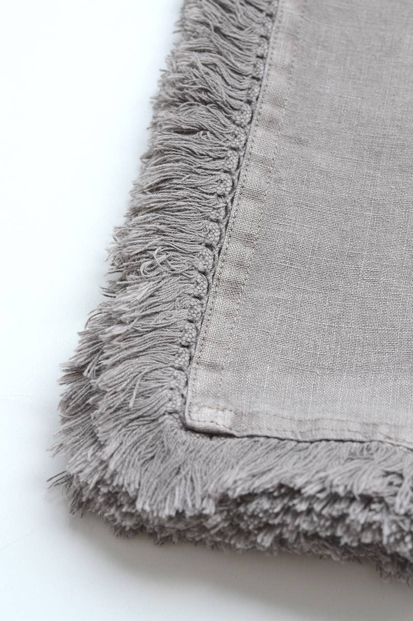 Linen Way Inc. - Wholesale Dinner & Cloth Napkin - Artisan Linen Napkin with Fringed Edges - in 5 colors10