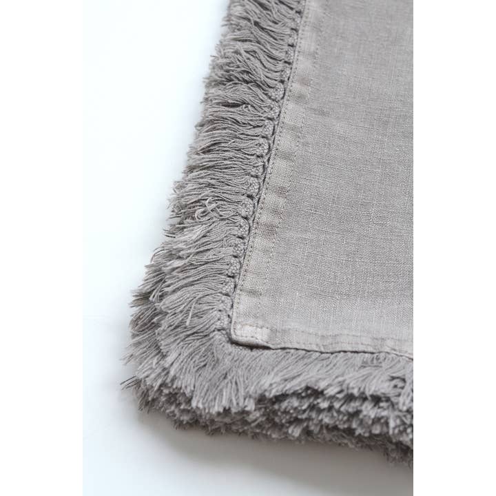 Linen Way Inc. - Wholesale Dinner & Cloth Napkin - Artisan Linen Napkin with Fringed Edges - in 5 colors10