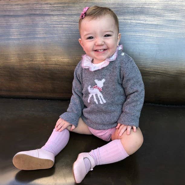 Early Days & Baypods – wholesale Cot shoes – Baby – Emma Early Days leather bar shoe, button fastening8