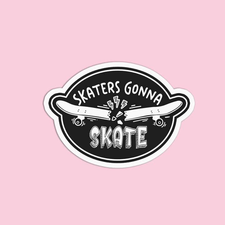 Girls Printing House - Wholesale Sticker - Skateboard Skaters Gonna Skate 2 Textured Waterproof Sticker1