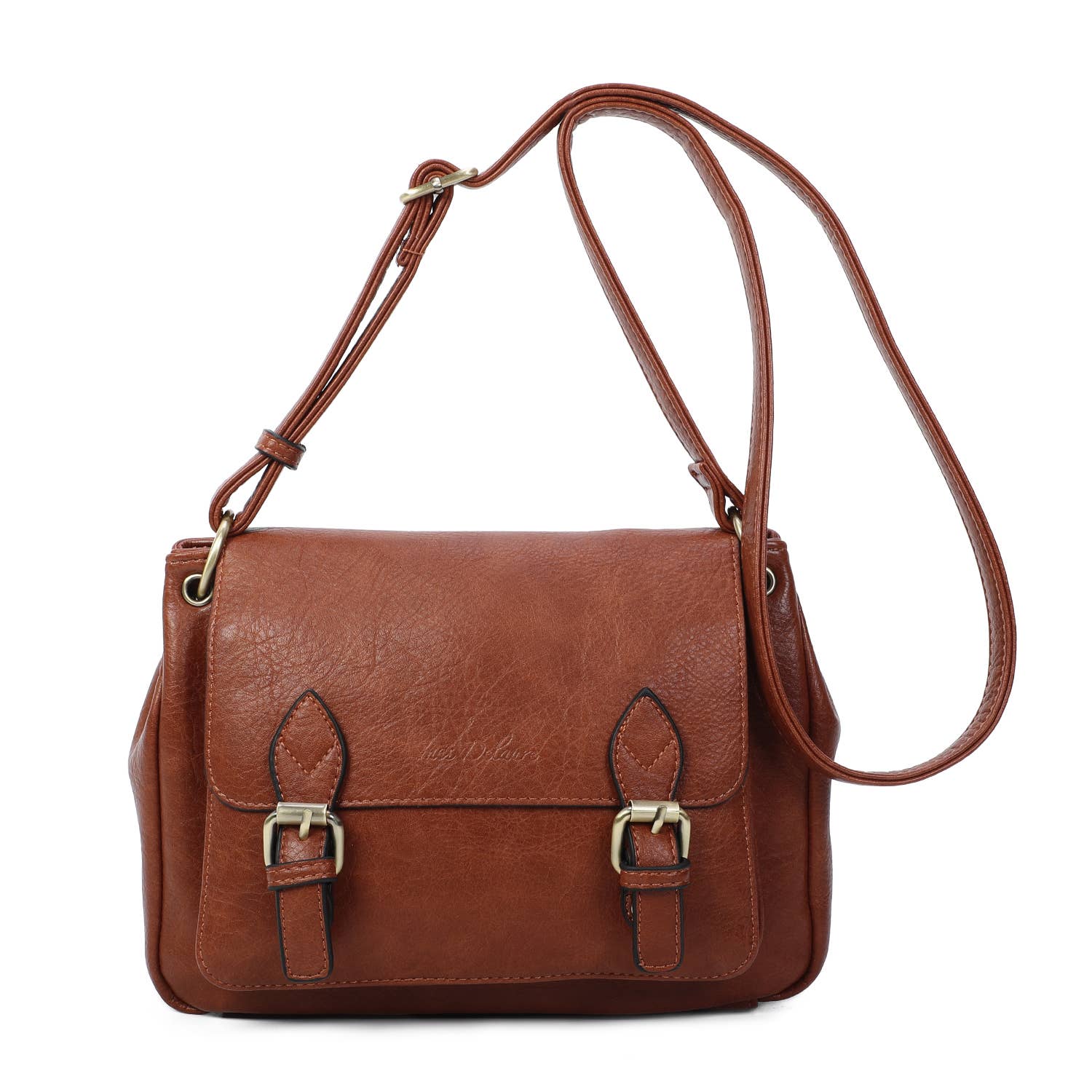 INES DELAURE - Wholesale Shoulder Bag - Women's - Compartmentalized satchel, satchel shape, medium size17