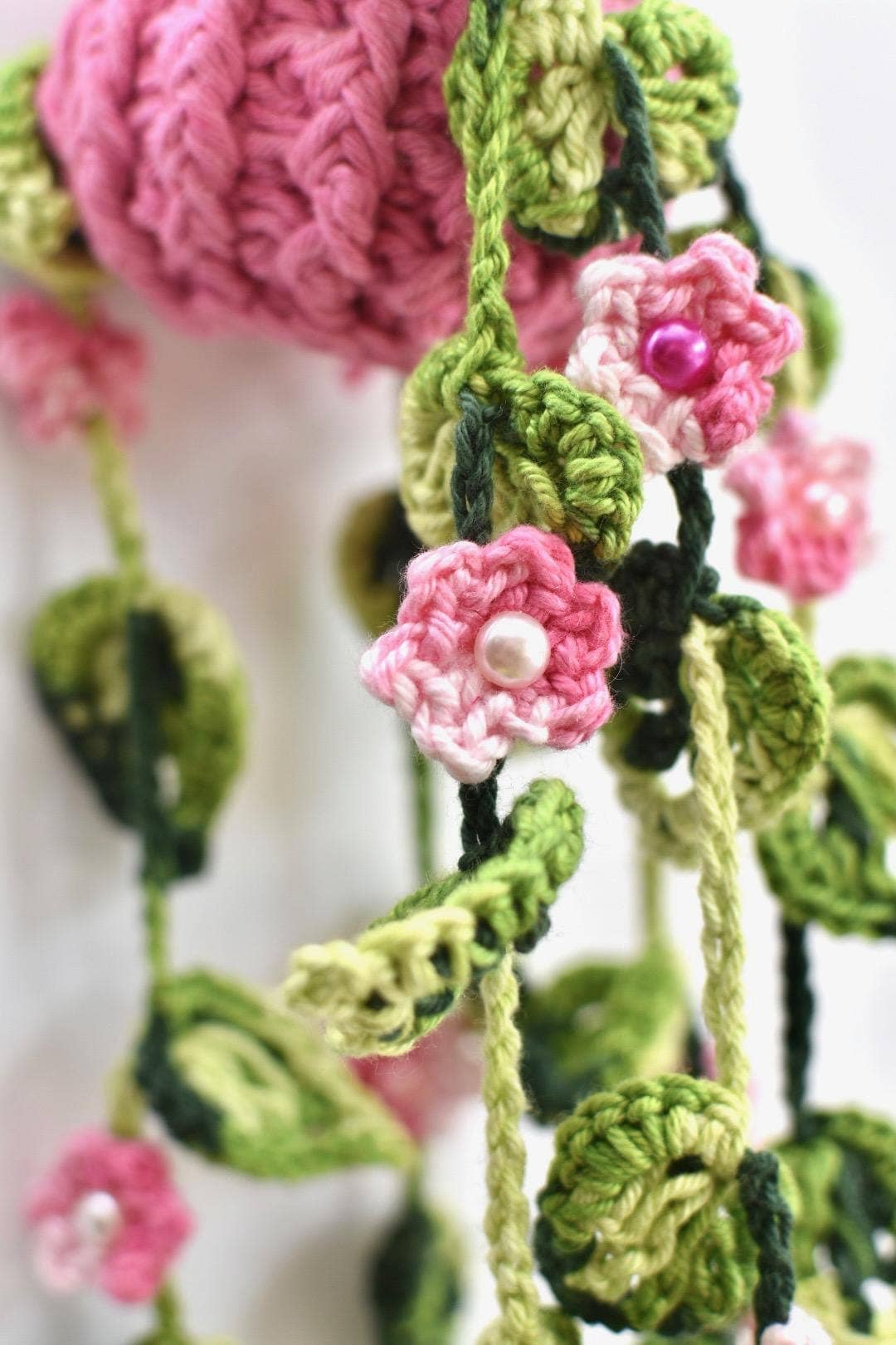 Anh2 LTD – Großhandel Tischdeko – Gehäkelte hängende Pflanzen, Blume, hängende Korbdekoration Auto5