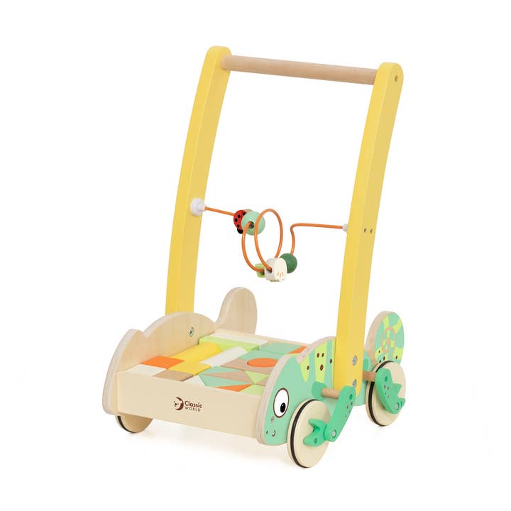 Klassisk värld gåvagn med byggklossar för wholesale av T&K ScandicToys e.K.