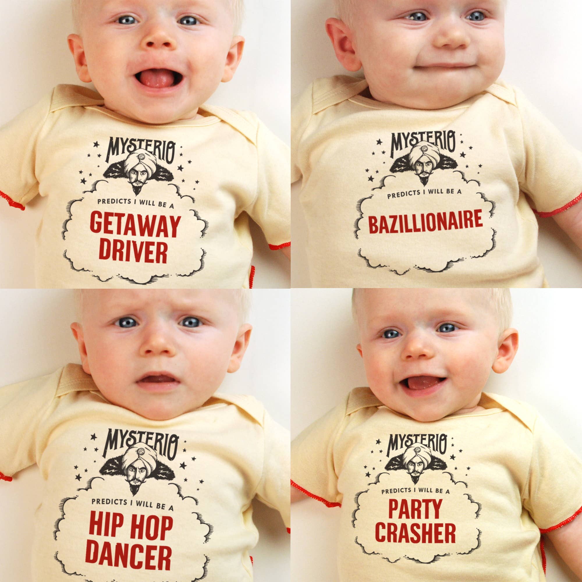 Wry Baby - Wholesale Screen Printed T-Shirt - Baby - Mysterio's Future-Predicting Baby Tee | Best Baby Clothing2
