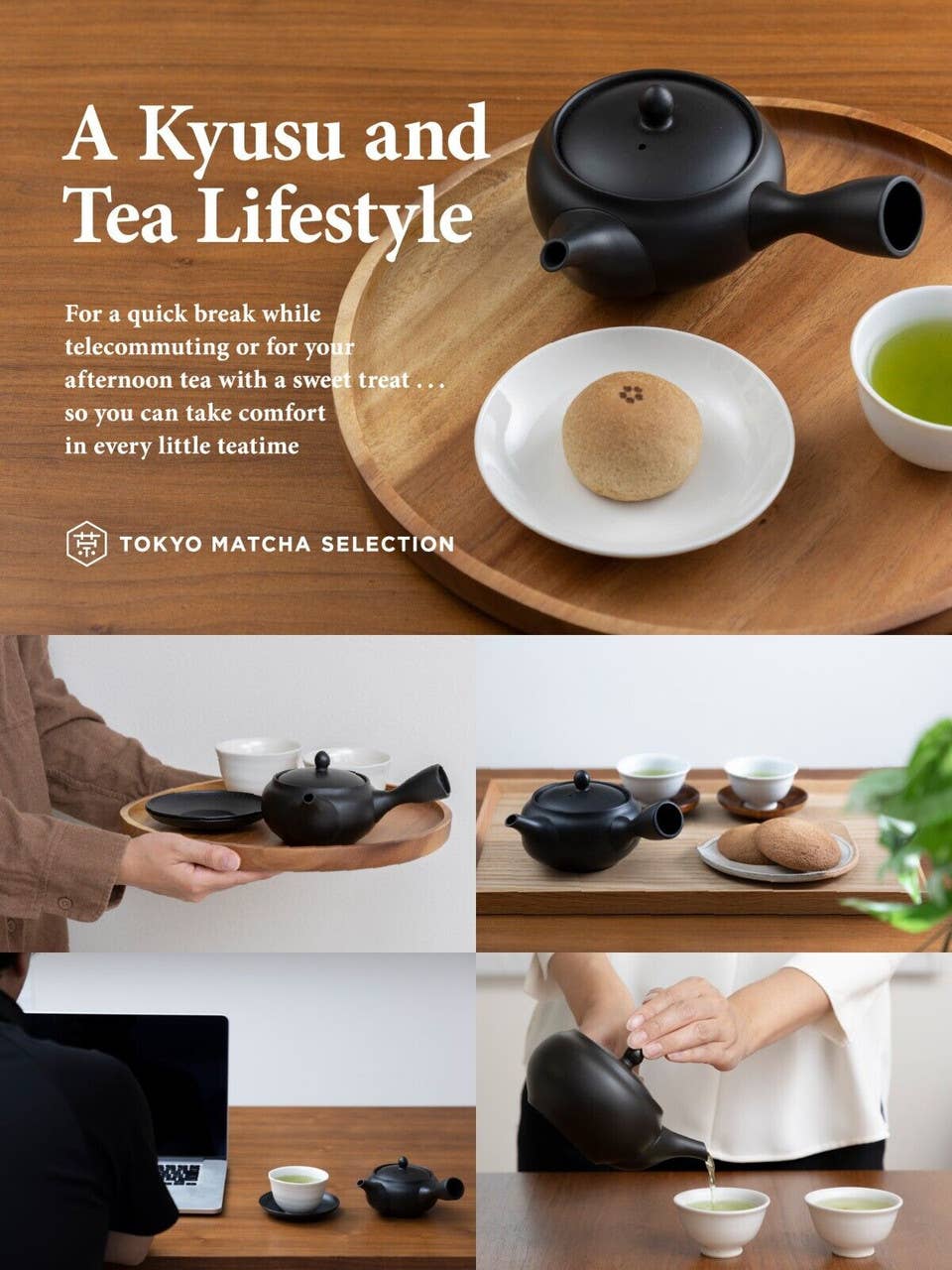 TOKYO MATCHA SELECTION - Venta al por mayor Teteras - Tetera Kyusu con Infusor de Cerámica Tokoname Japonesa hecha a mano8