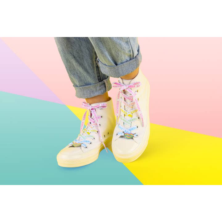Proud Zebra – wholesale Shoe jewellery – Women’s – Pansexual Pride Flag Love Lace Locks