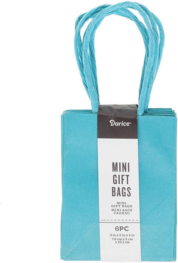 Factory Direct Craft - Wholesale Grocery/Shopping Bag - Mini Gift Bags (6 per pack) - Select Color3