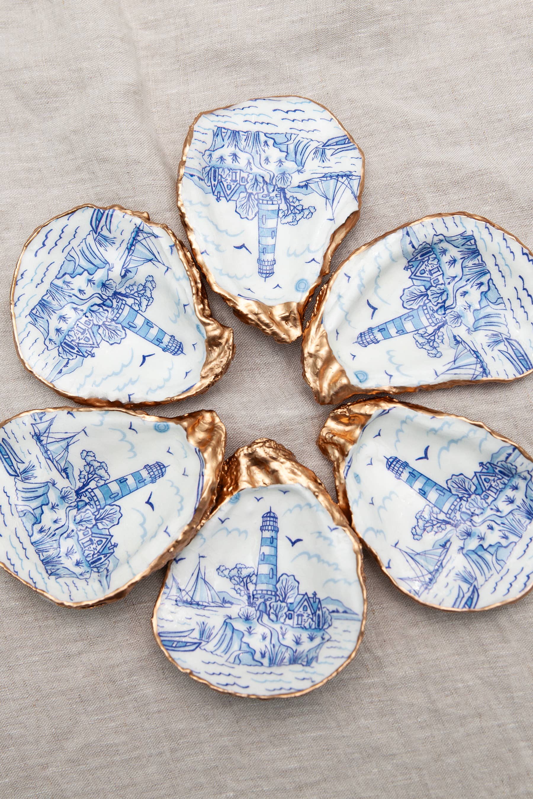 Blair's Oyster Shells - Wholesale Decorative Tabletop Object - Lighthouse1