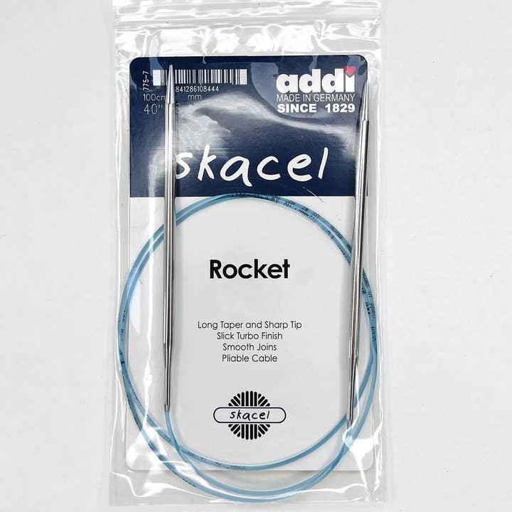 Size 11 addi skacel Rocket circular knitting needles for wholesale by The Spinning Hand - Luxury Knitting Kits
