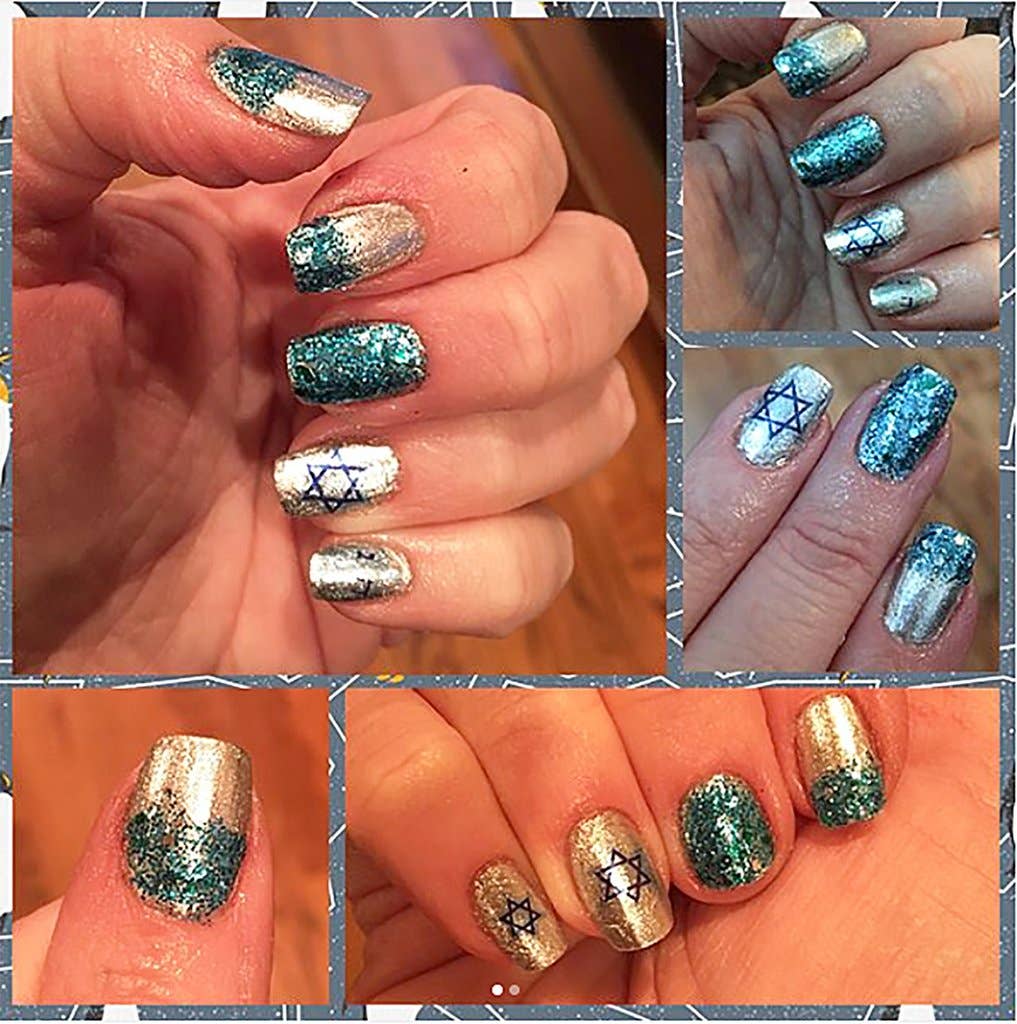 Moon Sugar Decals - Vente Nail Art/Autocollant pour les ongles - Hannukah #1 - Décalcomanies Nail Art3