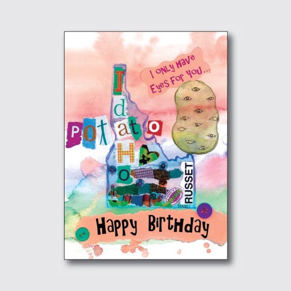 Aniversário Idaho Eyes por atacado de Chique Lixo Greeting Cards