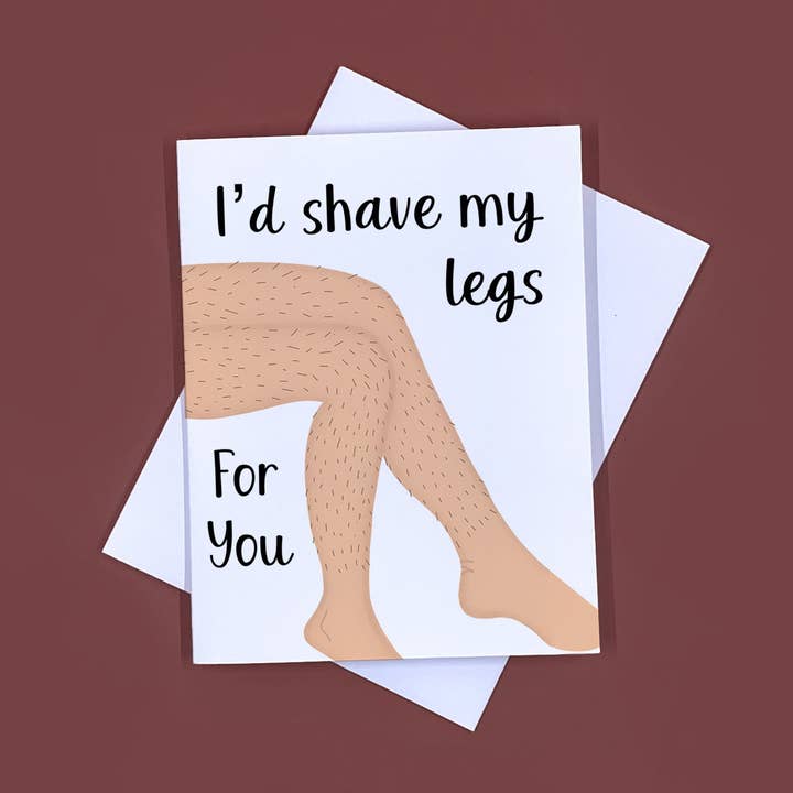 Jeg ville barbere mine ben til dig kort for engroshandel hos The Feisty Rose