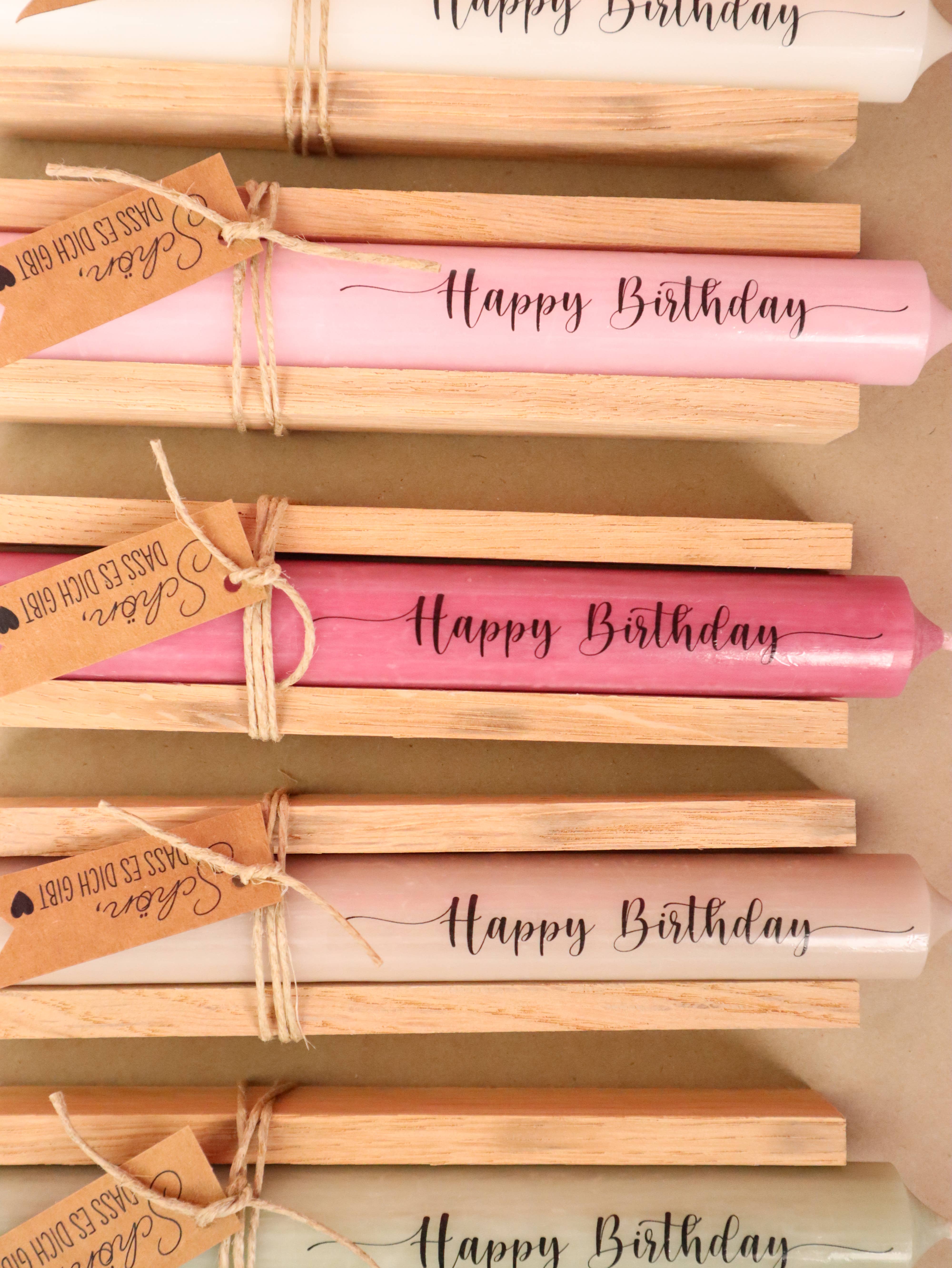 isaMi – Vela/castiçal cónico por atacado – Vela “Happy Birthday” - presente best seller para aniversário4