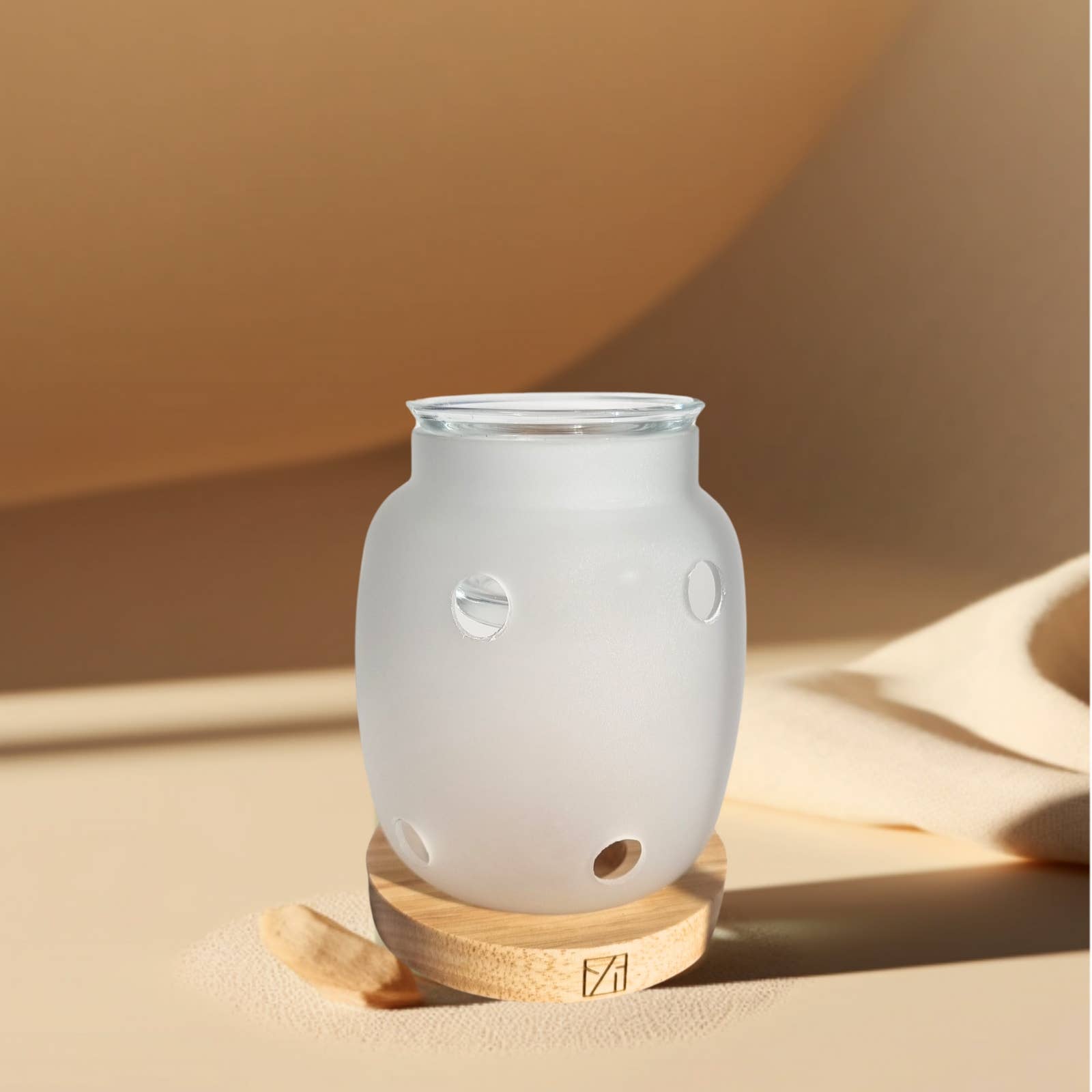 Zen'Arôme - Wholesale Oil Warmer - Scented Wax Burner Inspiration Series Siete - Wood & Glass12