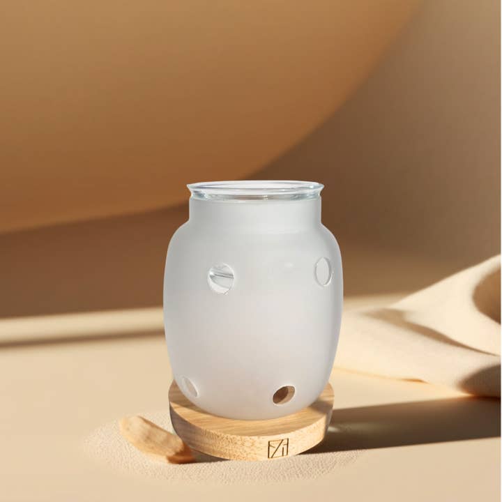Zen'Arôme - Wholesale Oil Warmer - Scented Wax Burner Inspiration Series Siete - Wood & Glass12
