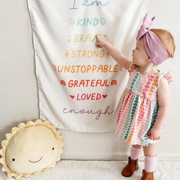 Cherrypick – Engroshandel Banner - Børn og baby – Bekræftelsesbanner (lys regnbue) - Børneindretning