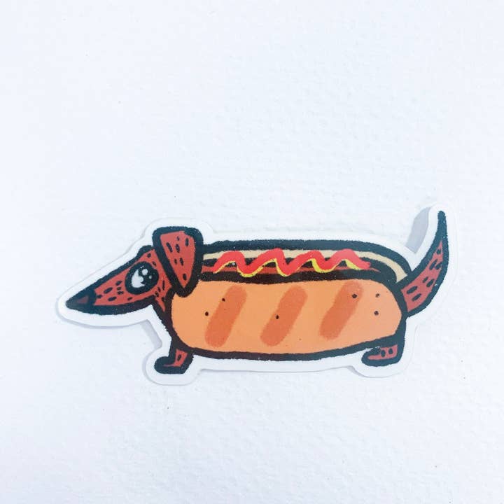 Abby Cali Art – Großhandel Aufkleber – Wiener Dog Aufkleber