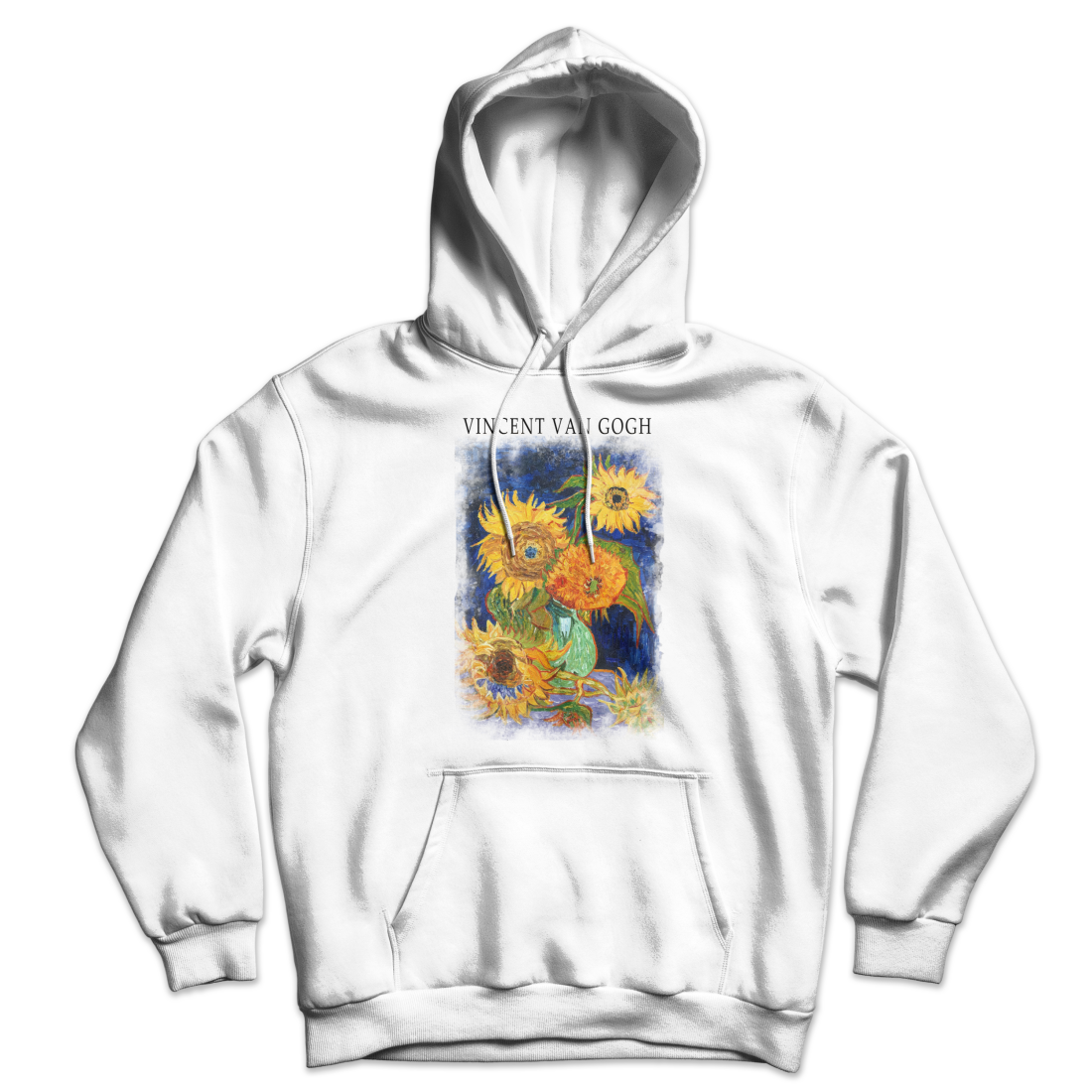 Art-O-Rama Shop - Wholesale Hoodie - Unisex - Van Gogh Five Sunflowers Art Hoodie0