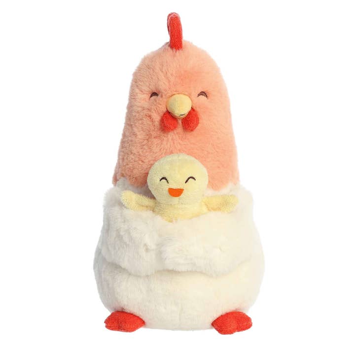 Ebba by Aurora Gift - Wholesale Stuffed/Plush Toy - Kids & Baby - 11" Cluck Chicken & Cheepy Chick™4