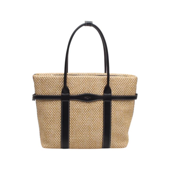 Sac cabas avec bandoulière effet paille et tressé para venta al por mayor de BESTINI