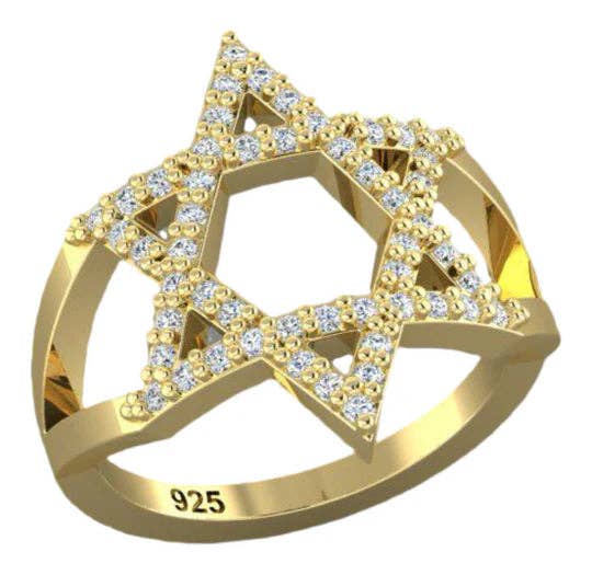 EverydayJulz - Wholesale Cocktail/Statement Ring - STAR OF DAVID RING1