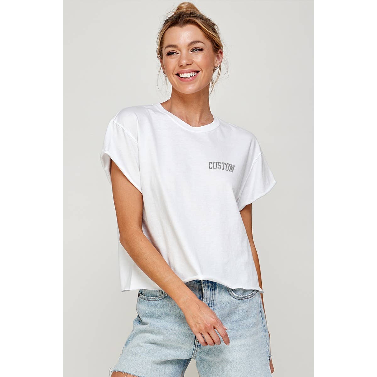 Illustrated Society - Vente T-shirt sérigraphié – femme - HAUT COURT GRAPHIQUE VINTAGE PERSONNALISÉ4