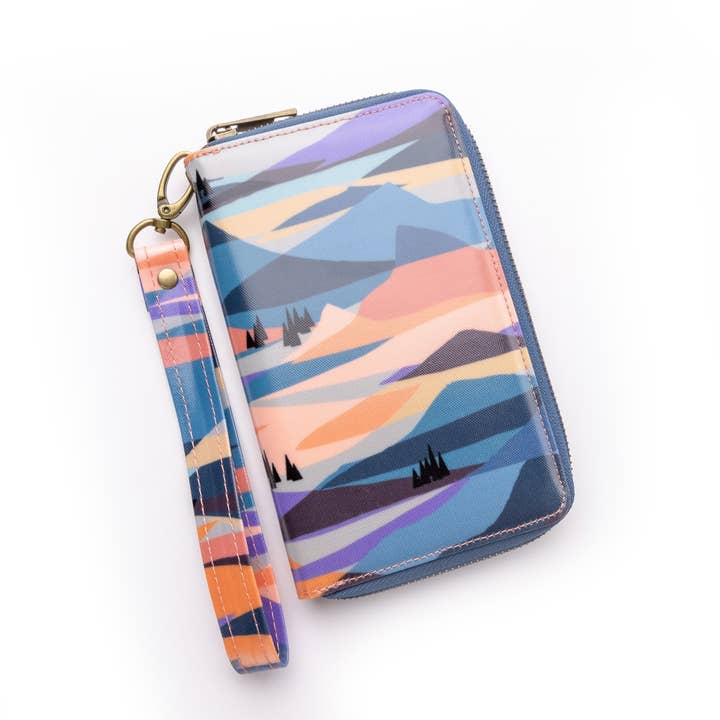 Alpenglow Wristlet for wholesale by Wander Wallets