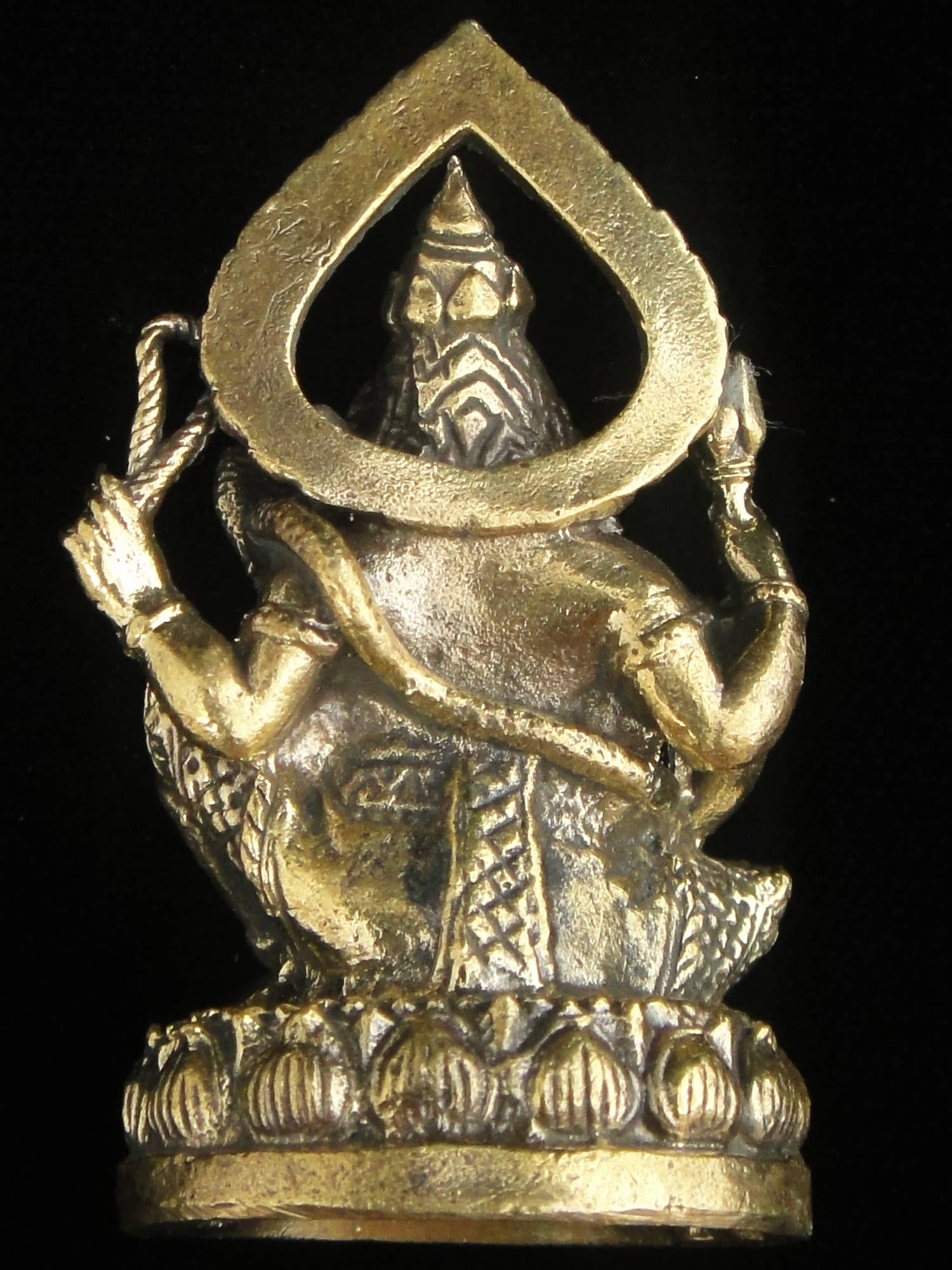 Tika - Venta al por mayor Figura decorativa - Estatuilla de deidad de latón, grande, Ganesh2