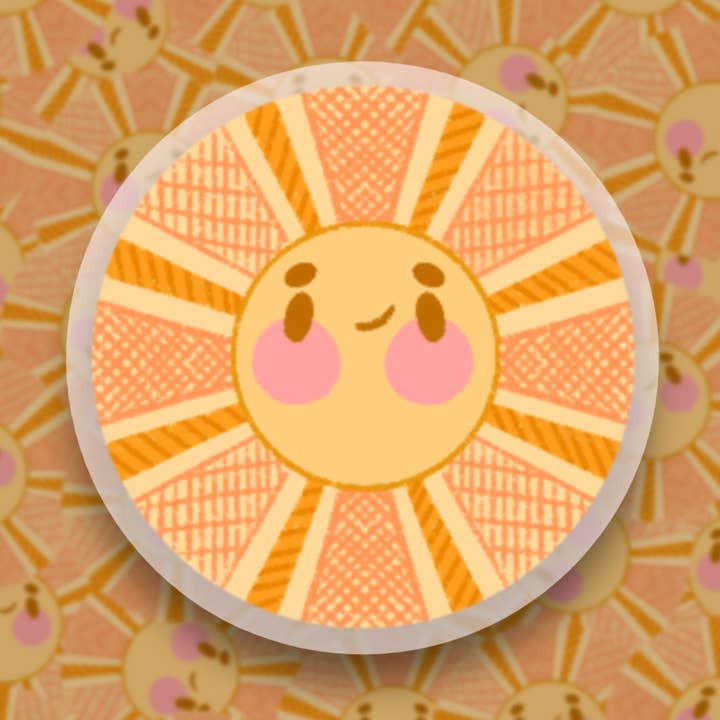 Autocollant en vinyle Ray of Sunshine pour la vente par Fireweed Paper Ink