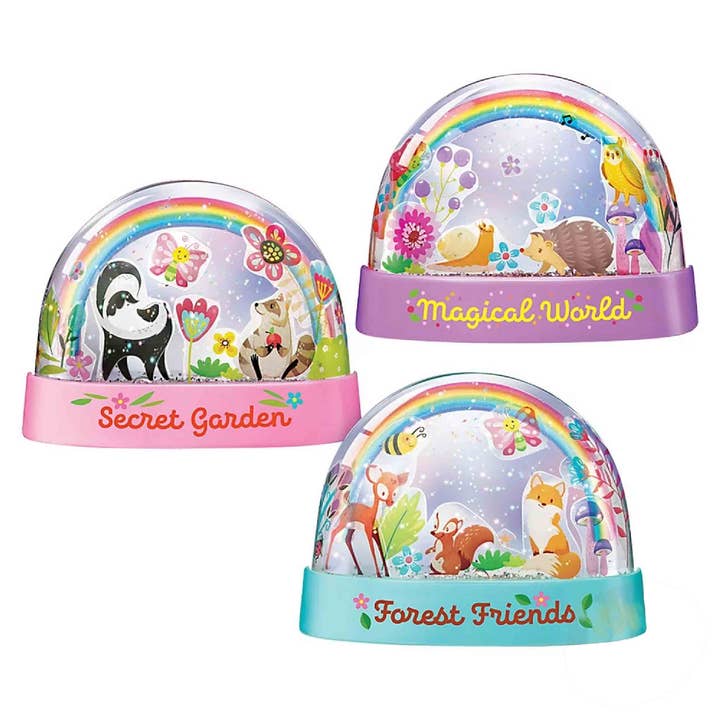 Toyarina - Wholesale DIY Craft Kit - Kids - Glitter Rainbow Snow Domes for Kids