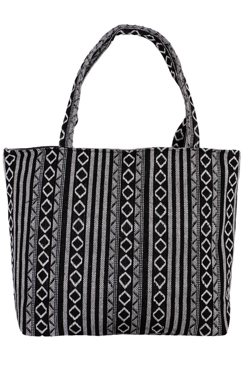 ASSORTED Navajo Baja Tribal Woven Canvas Tote Bag for wholesale on Faire8