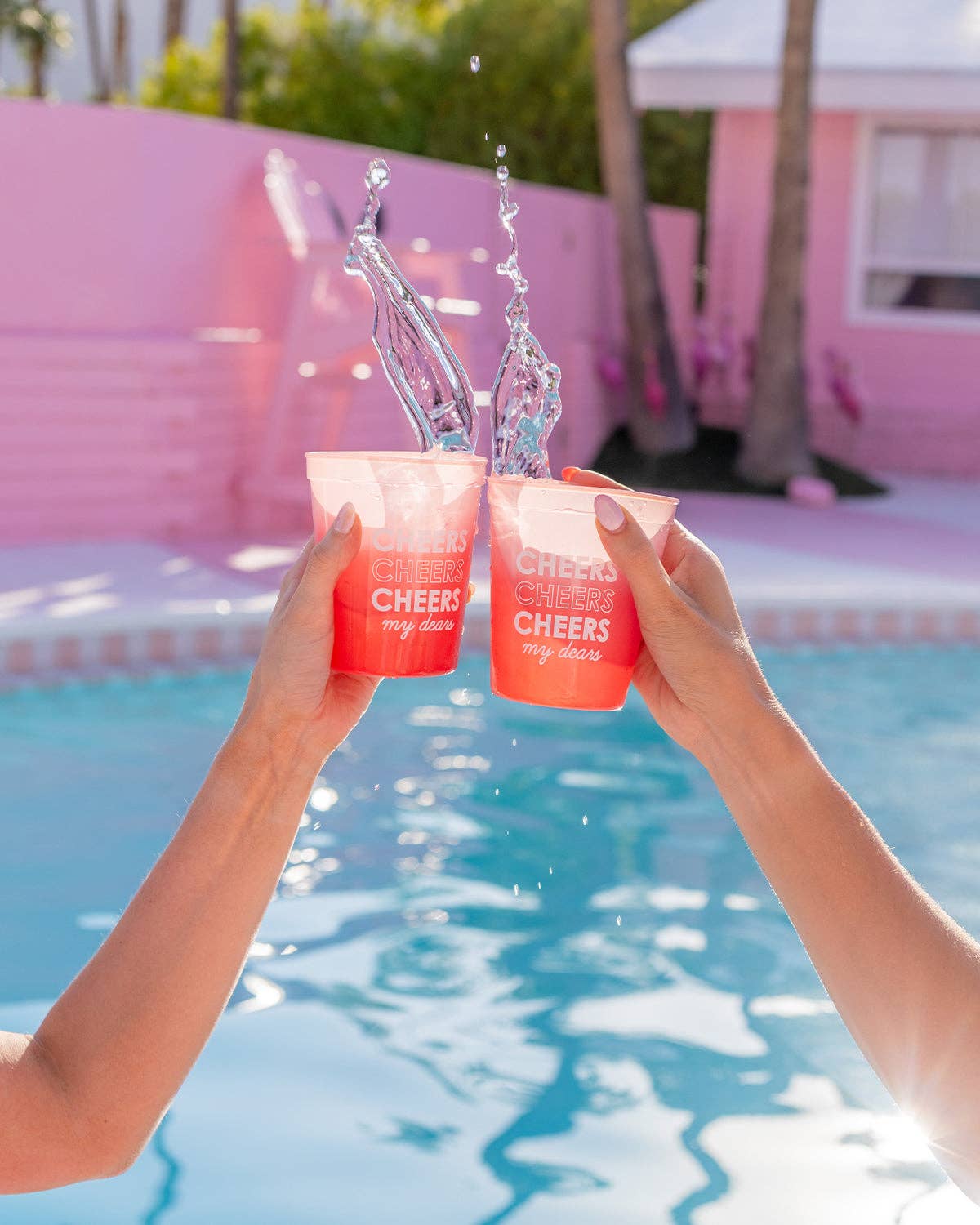 Packed Party – wholesale Disposable cup – Cheers My Dears Color Changing Reusable Cups Set5