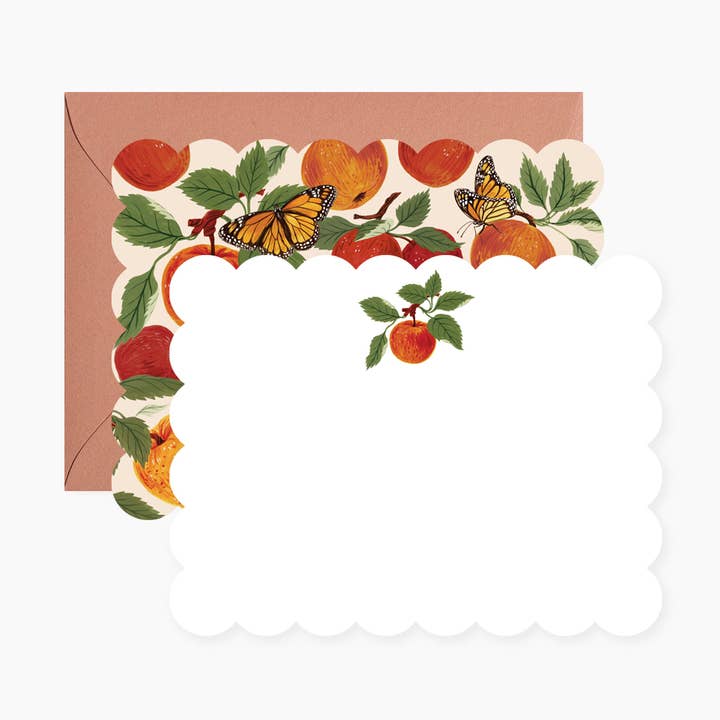 APPLE ORCHARD Notecards | Set of 4 for wholesale by Botanica Paper Co.