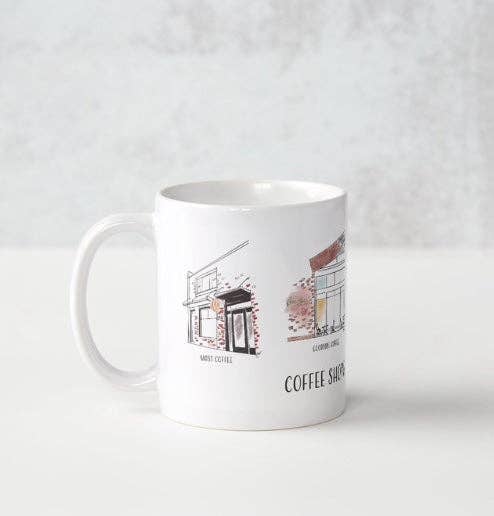 PriyaOriginalsArt - Wholesale Coffee Mug - Coffee Shops of Sacramento - Mug12