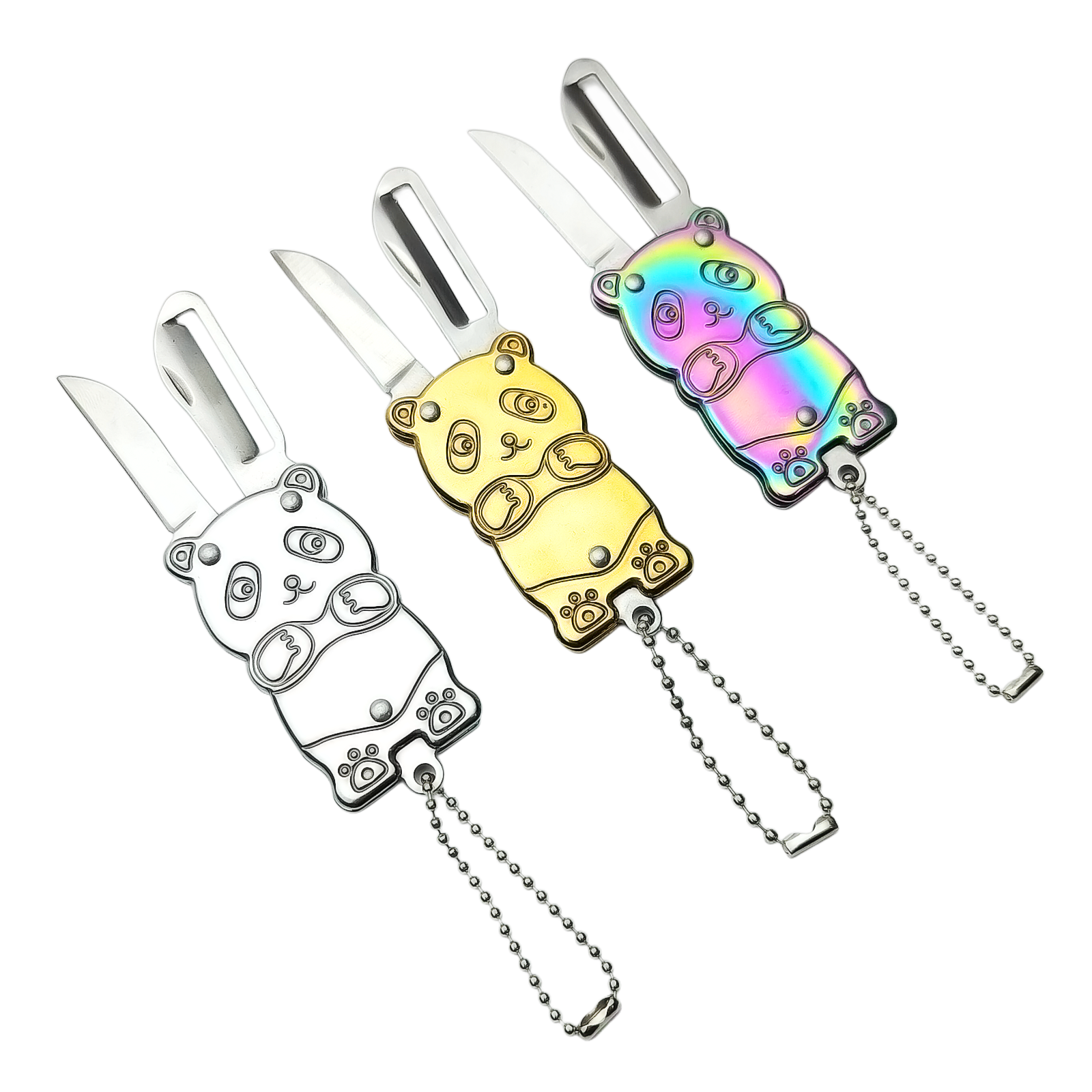 Real Sic - Wholesale Keychain - Unisex - Cute Panda Utility Knife – Mini Keychain Box Opener for Everyday Use5