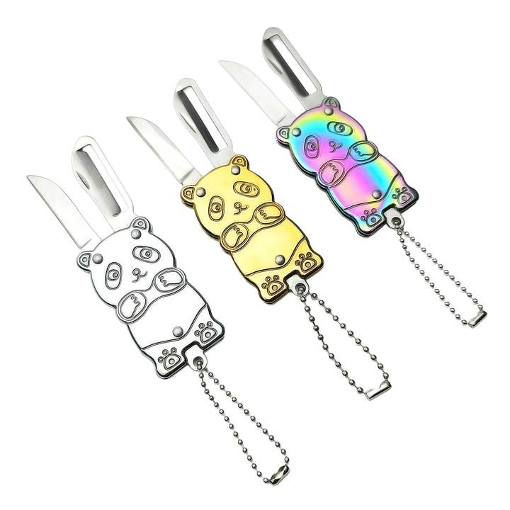 Real Sic - Wholesale Keychain - Unisex - Cute Panda Utility Knife – Mini Keychain Box Opener for Everyday Use5
