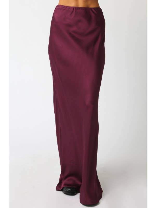 Olivaceous - Wholesale Skirt - Women's - Kaiya Satin Skirt4