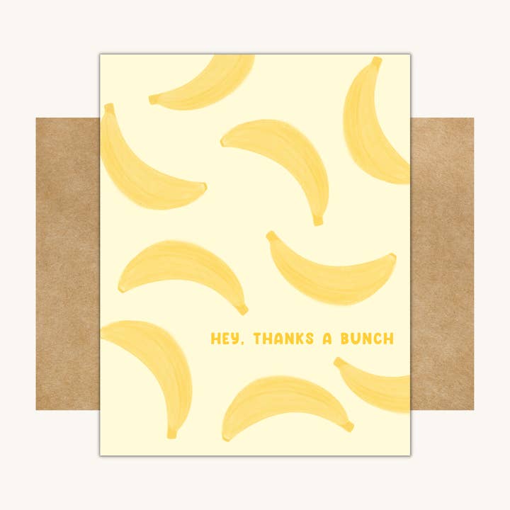 Kelly Scott Design Co - Wholesale Thank You Card - Thanks A Bunch Card