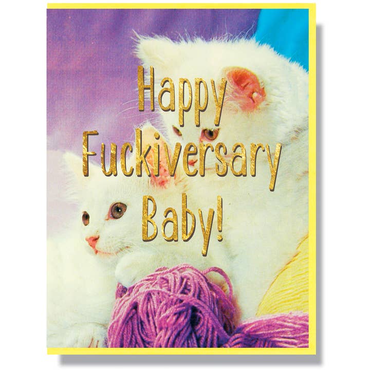 Happy Fuckversary Card for wholesale by Smitten Kitten