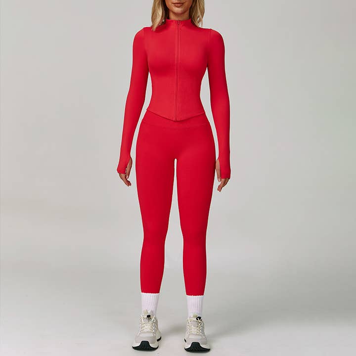 Full Zipper Jacket and leggings 2-piece Set and other Purchase Wholesale ropa deportiva. Free Returns & Net 60 Terms on Faire trending on Faire.